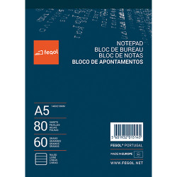 Bloco Apontamentos A5 80...