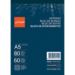Bloco Apontamentos A5 80...