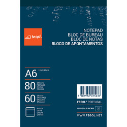 Bloco Apontamentos A6 80...