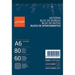 Bloco Apontamentos A6 80...