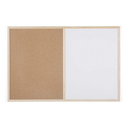 Kit Quadro branco e cortiça...