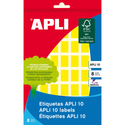 Etiquetas APLI A6 12X18mm...