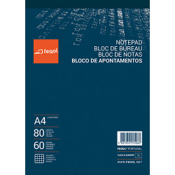 Bloco Apontamentos A4 80...