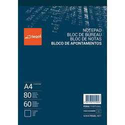 Bloco Apontamentos A4 80...