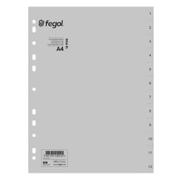 Separadores PP A4 12...