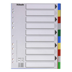 Separadores PP A4 10...