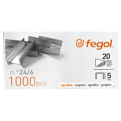 Caixa 1000 agrafes 24/6 -...