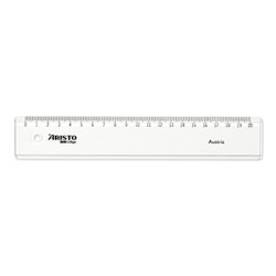 Régua Plástico Cristal 20cm...