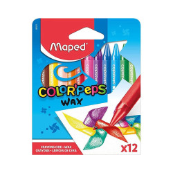 Lápis de Cera 12 Cores...