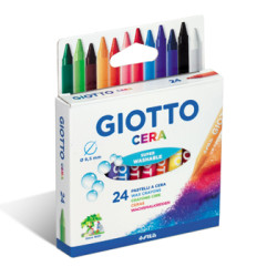 Lápis de Cera 24 Cores...