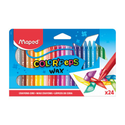 Lápis de Cera 24 Cores...