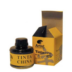 Tinta da China Preto Frasco...