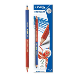 Lápis Bicolor Azul/Vermelho...